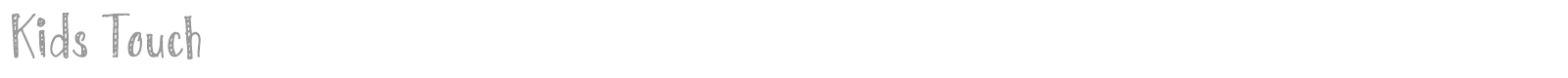Kids Touch font preview